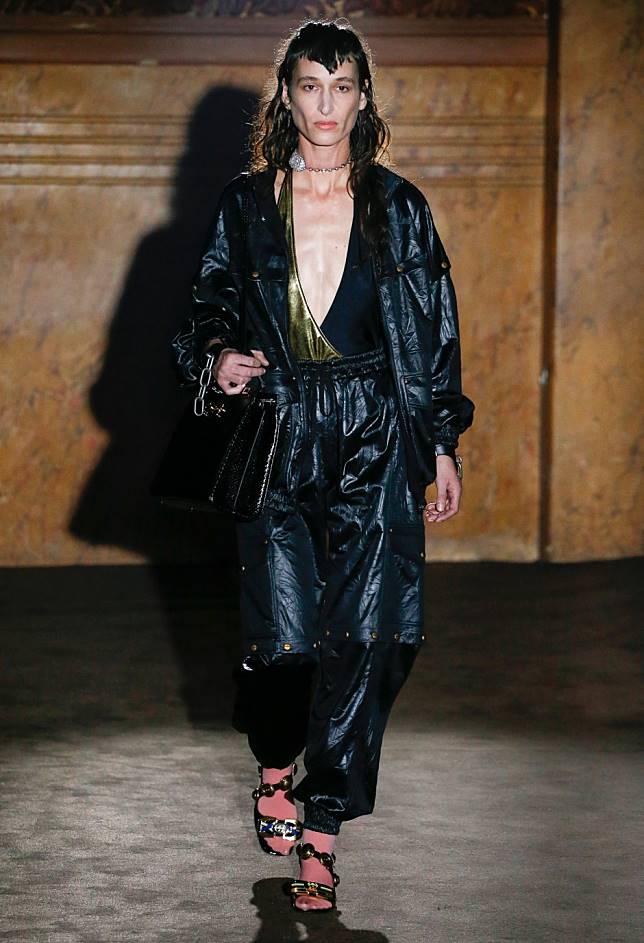 Musician and self-professed 'freak', Zumi Roscow, in Gucci SS19.